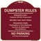 Signmission Designer Series-Residents Only Violators Prosecuted Bag Your Trash No Parking A-DES-BU-1818-9895 - alternate 1